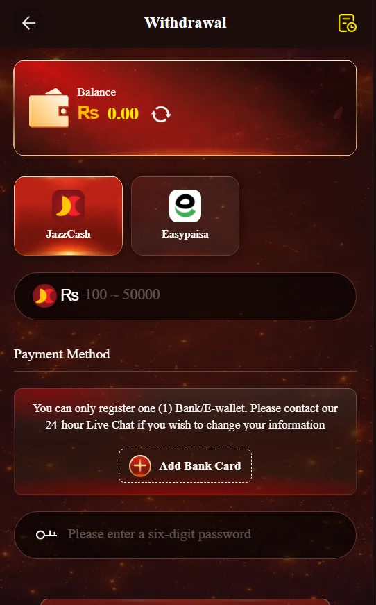 666rs withdraw